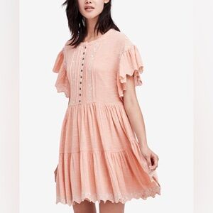 Free People Santiago Cotton Babydoll Dress (Size XS)